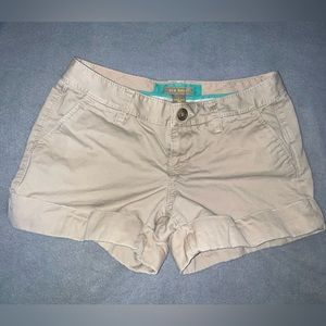 Old Navy khaki shorts, juniors size 1